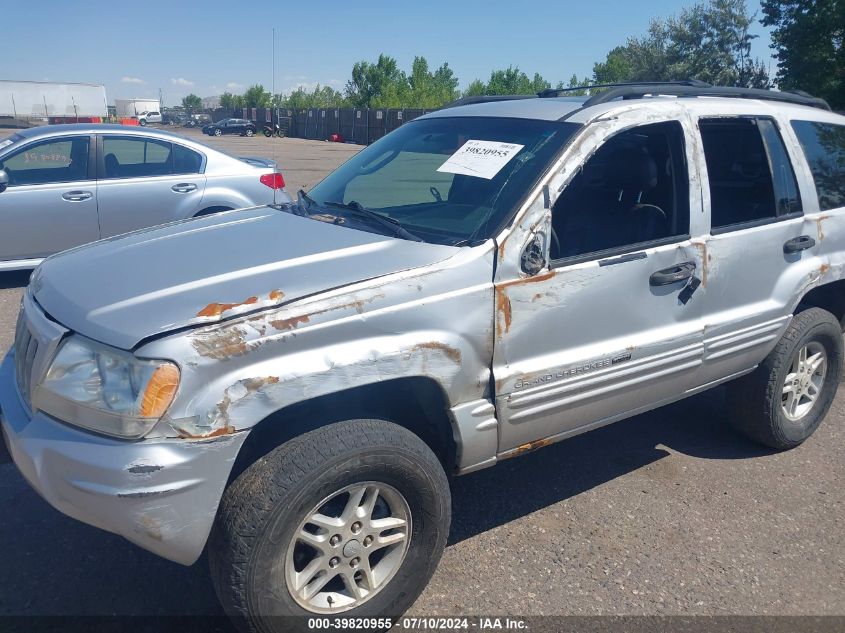 2004 Jeep Grand Cherokee Laredo VIN: 1J4GW48S74C250604 Lot: 39820955