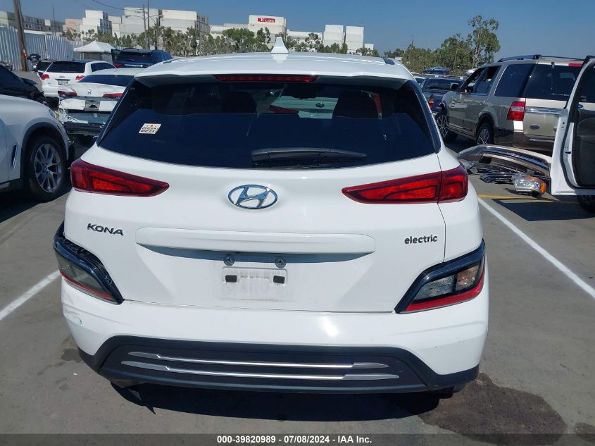 2023 Hyundai Kona Electric Se VIN: KM8K23AG1PU168891 Lot: 39820989