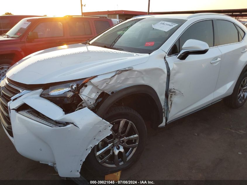 2016 Lexus Nx 200T VIN: JTJBARBZ5G2067436 Lot: 39821045