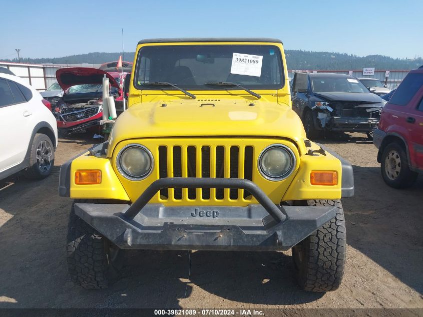 2002 Jeep Wrangler X VIN: 1J4FA39S22P726038 Lot: 39821089
