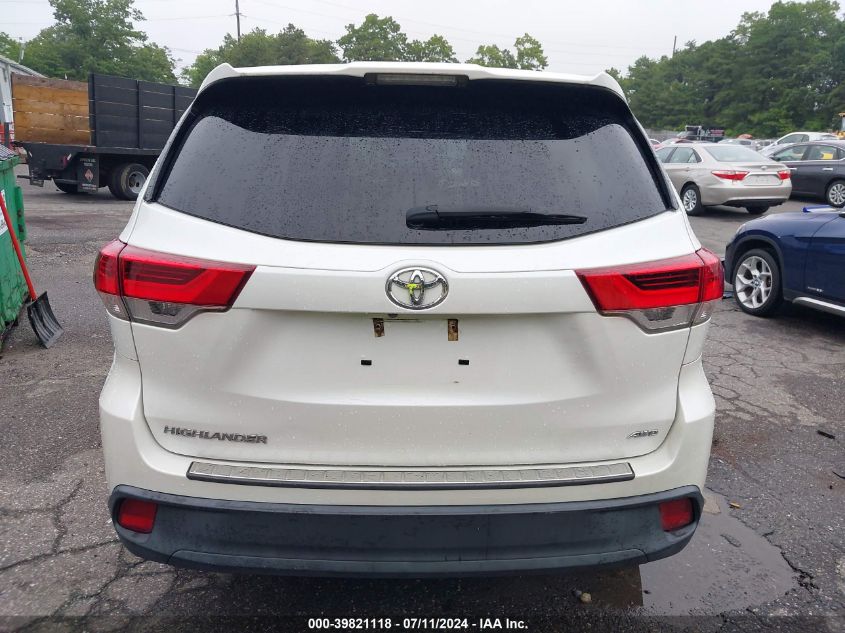 2019 Toyota Highlander Le VIN: 5TDBZRFH4KS952015 Lot: 39821118