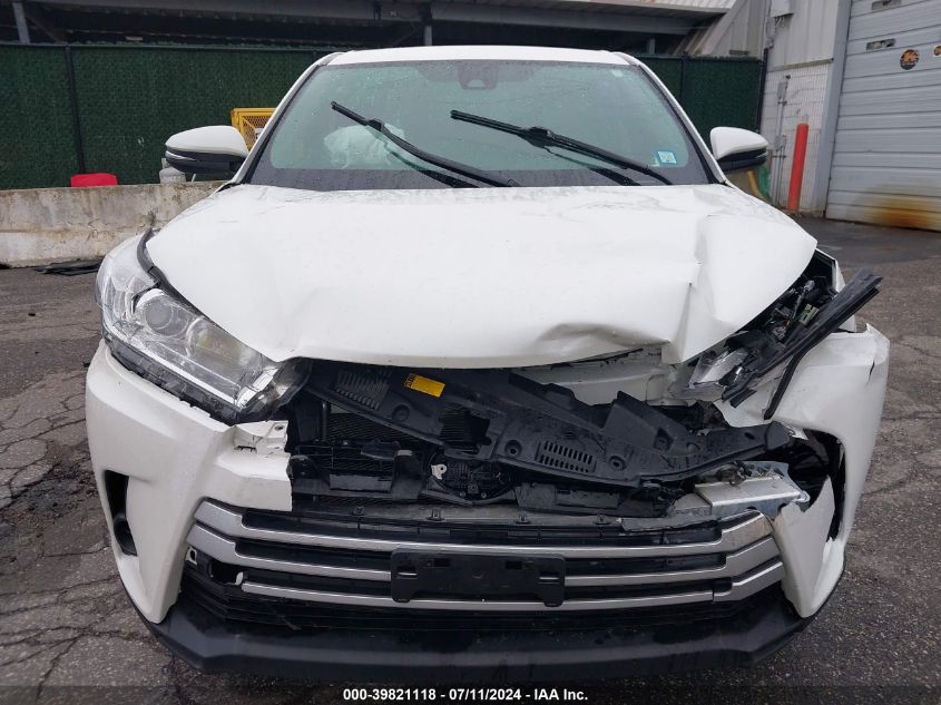 2019 Toyota Highlander Le VIN: 5TDBZRFH4KS952015 Lot: 39821118