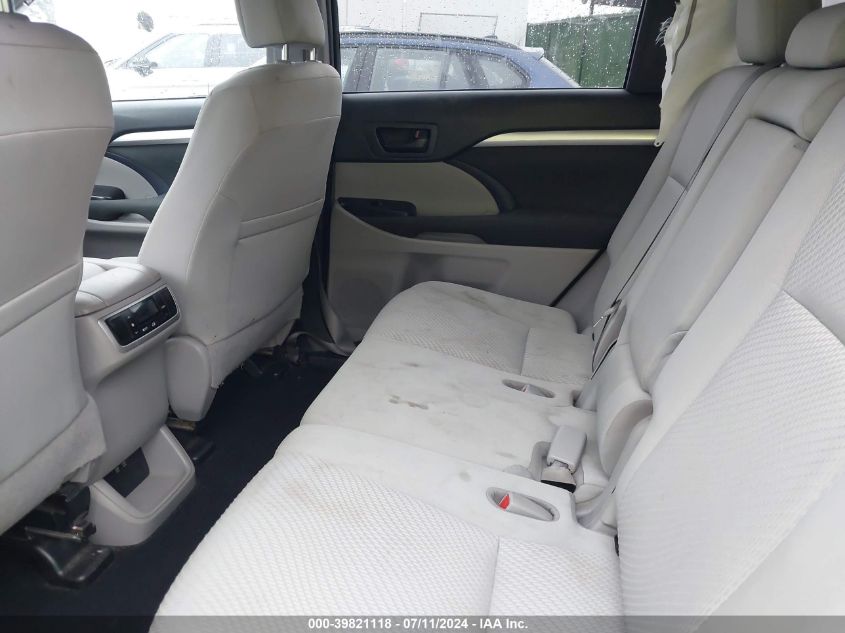 2019 Toyota Highlander Le VIN: 5TDBZRFH4KS952015 Lot: 39821118