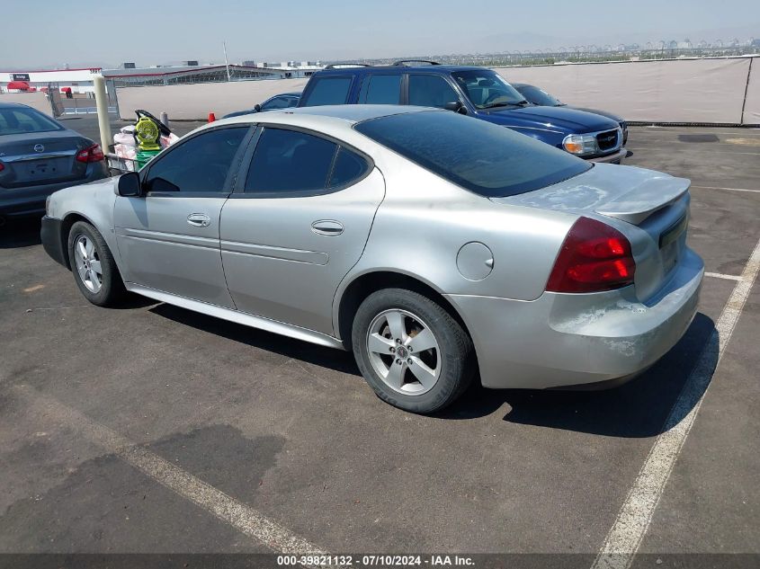 2006 Pontiac Grand Prix VIN: 2G2WP552261188910 Lot: 39821132