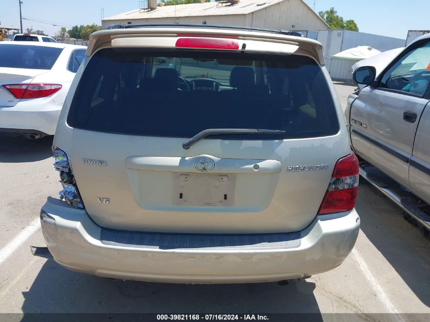 2005 Toyota Highlander Limited VIN: JTEDP21A650071075 Lot: 39821168