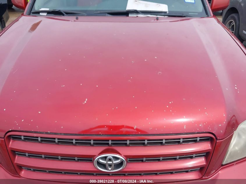 2002 Toyota Highlander Limited V6 VIN: JTEGF21A020045552 Lot: 39821228