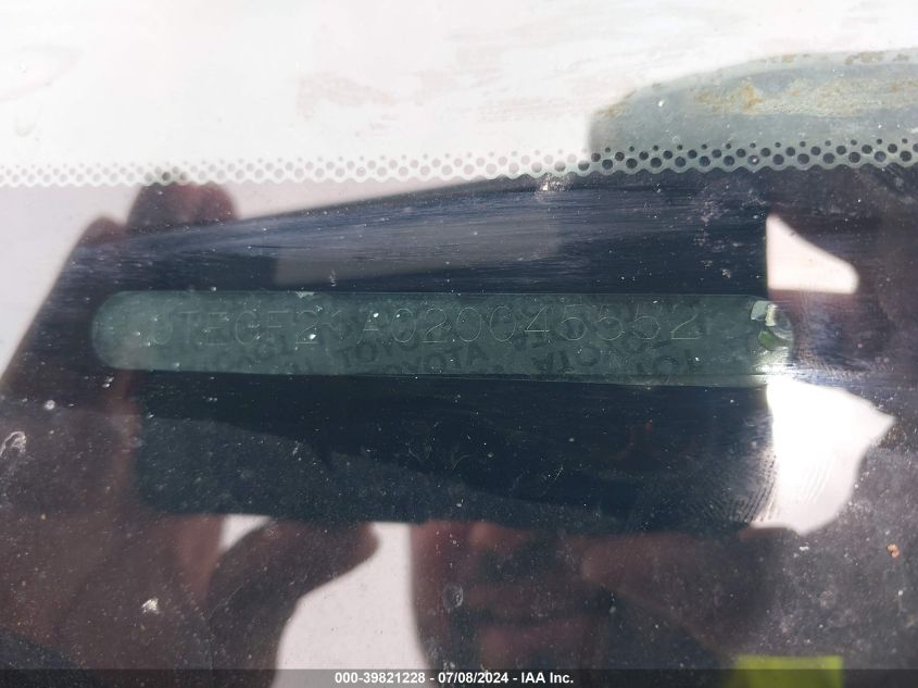 2002 Toyota Highlander Limited V6 VIN: JTEGF21A020045552 Lot: 39821228