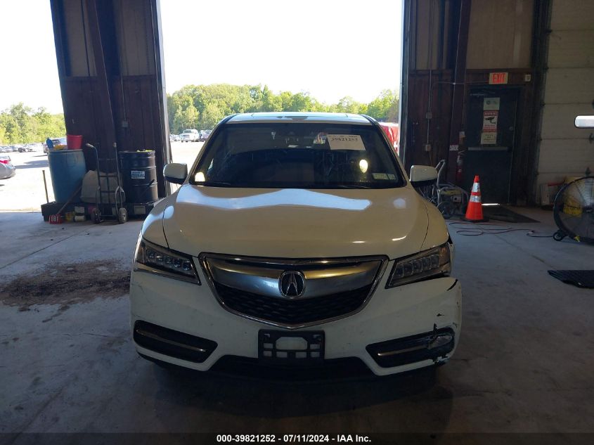 2016 Acura Mdx Technology Acurawatch Plus Packages/Technology Package VIN: 5FRYD4H42GB040113 Lot: 39821252