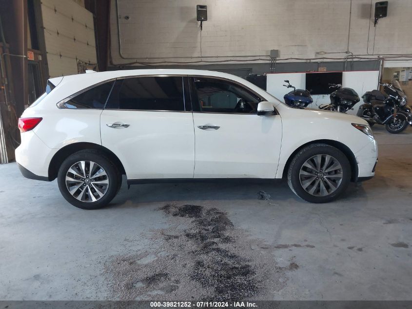 2016 Acura Mdx Technology Acurawatch Plus Packages/Technology Package VIN: 5FRYD4H42GB040113 Lot: 39821252