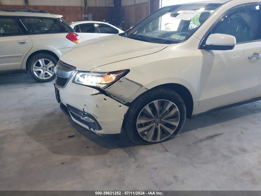 2016 Acura Mdx Technology Acurawatch Plus Packages/Technology Package VIN: 5FRYD4H42GB040113 Lot: 39821252