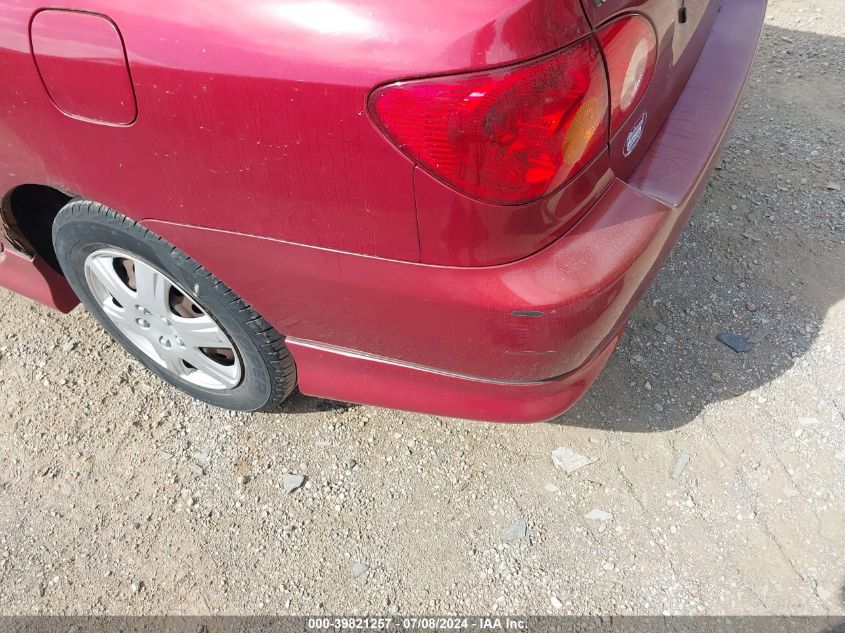 2003 Toyota Corolla S VIN: 2T1BR32E93C001618 Lot: 39821257