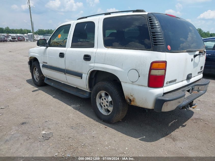 2003 Chevrolet Tahoe Ls VIN: 1GNEK13Z33R127218 Lot: 39821259