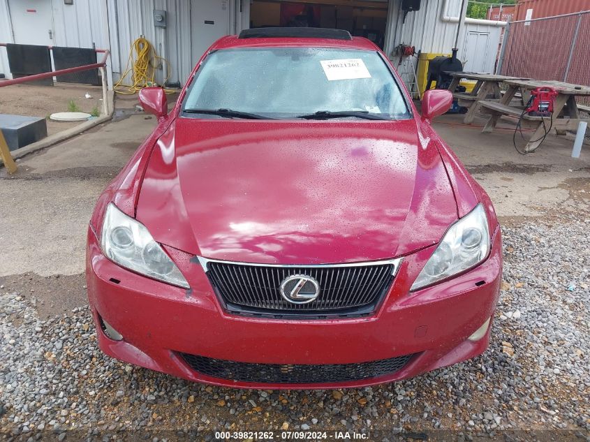 2008 Lexus Is 250 VIN: JTHBK262882063241 Lot: 39821262