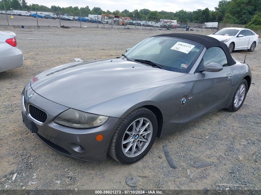 2005 BMW Z4 2.5I VIN: 4USBT335X5LS57336 Lot: 39821273