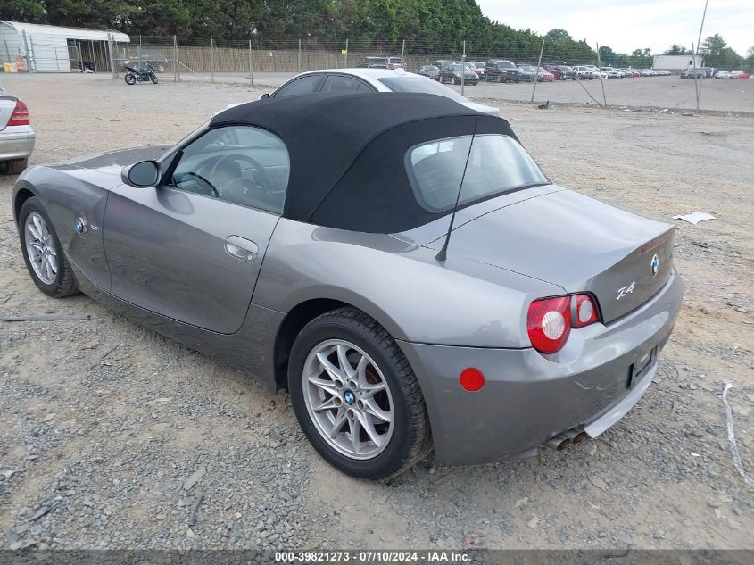 2005 BMW Z4 2.5I VIN: 4USBT335X5LS57336 Lot: 39821273