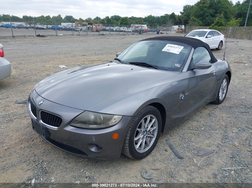 2005 BMW Z4 2.5I VIN: 4USBT335X5LS57336 Lot: 39821273