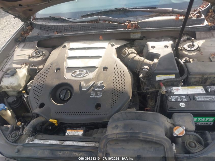 2006 Hyundai Sonata Gls V6/Lx V6 VIN: 5NPEU46F56H019698 Lot: 39821310