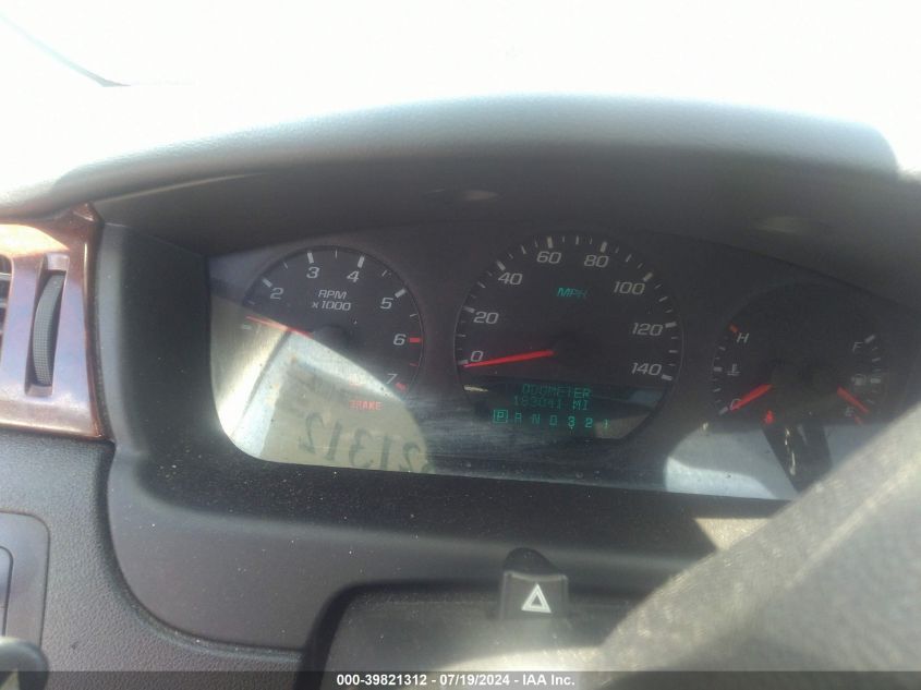 2009 Chevrolet Impala Ls VIN: 2G1WB57K191249247 Lot: 39821312