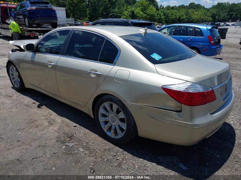 2009 Hyundai Genesis 3.8 VIN: KMHGC46EX9U025117 Lot: 39821355