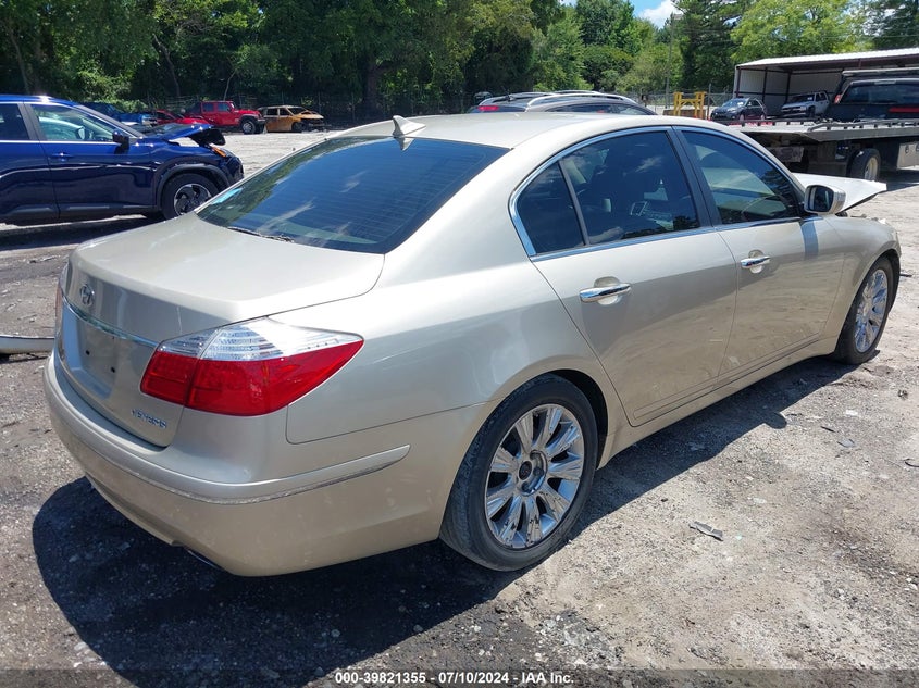 2009 Hyundai Genesis 3.8 VIN: KMHGC46EX9U025117 Lot: 39821355