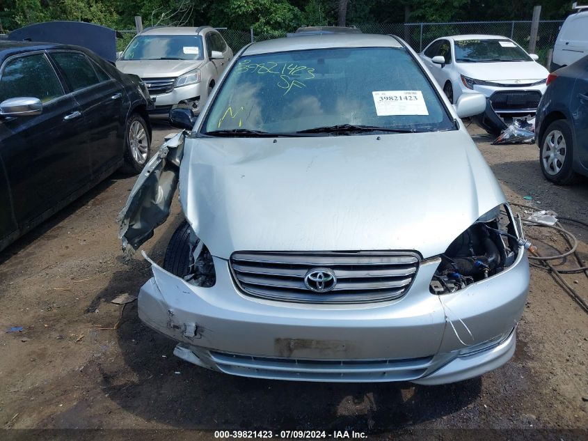 2003 Toyota Corolla Ce/Le/S VIN: 2T1BR32E03C080760 Lot: 39821423