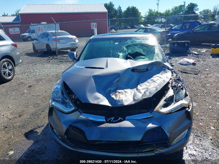 2012 Hyundai Veloster Base W/Black VIN: KMHTC6AD9CU028574 Lot: 39821430