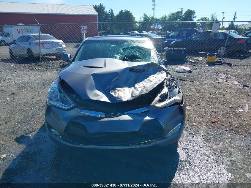 2012 Hyundai Veloster Base W/Black VIN: KMHTC6AD9CU028574 Lot: 39821430