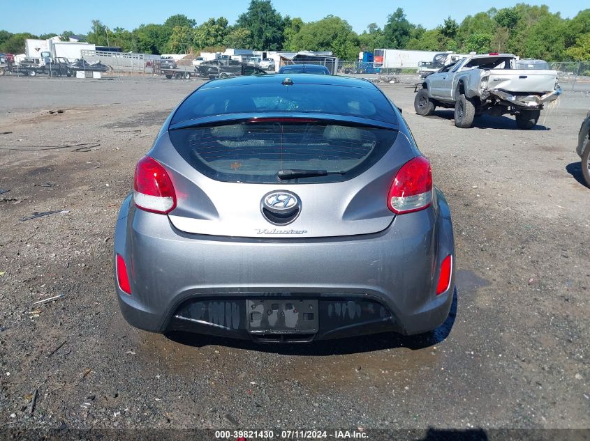 2012 Hyundai Veloster Base W/Black VIN: KMHTC6AD9CU028574 Lot: 39821430