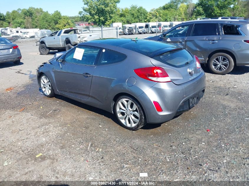 2012 Hyundai Veloster Base W/Black VIN: KMHTC6AD9CU028574 Lot: 39821430