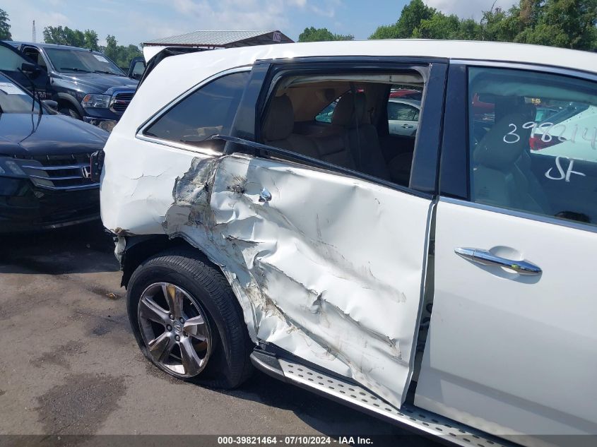 2013 Acura Mdx Technology Package VIN: 2HNYD2H3XDH524754 Lot: 39821464