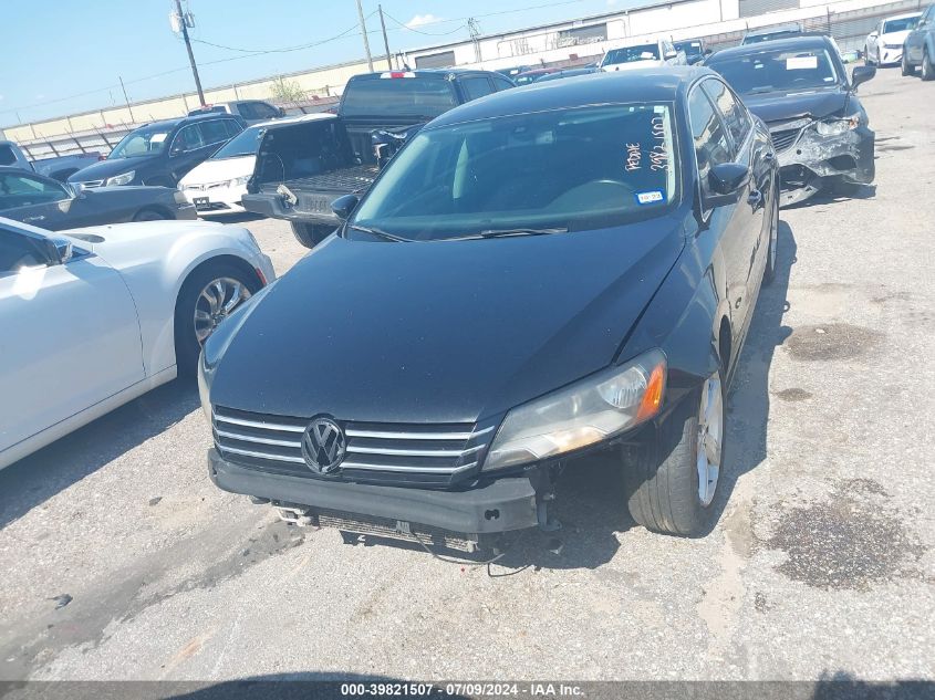 2013 Volkswagen Passat 2.5L Se VIN: 1VWBH7A34DC023267 Lot: 39821507