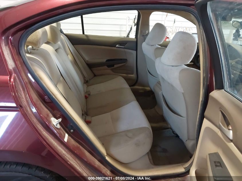 2010 Honda Accord 2.4 Lx VIN: 1HGCP2F39AA122861 Lot: 39821621