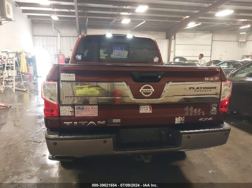 2017 Nissan Titan Platinum Reserve/Pro-4X/S/Sl/Sv VIN: 1N6AA1E52HN534446 Lot: 39821654