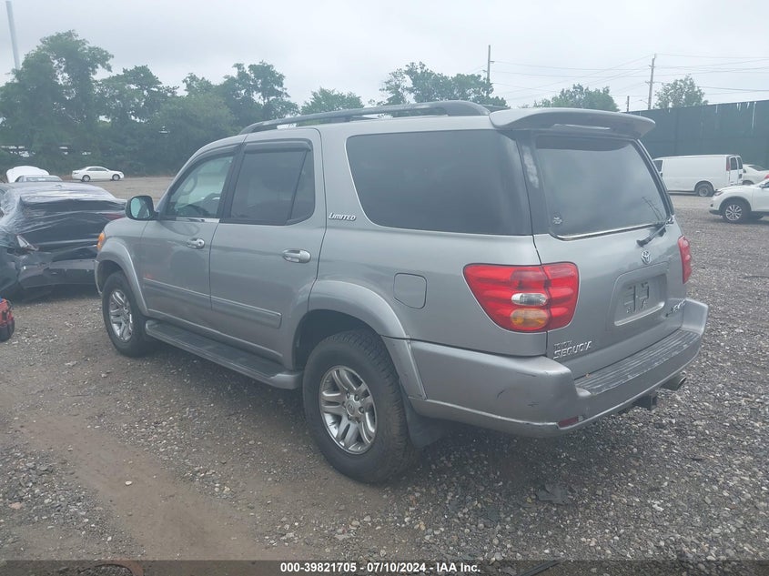 2004 Toyota Sequoia Limited V8 VIN: 5TDBT48AX4S230748 Lot: 39821705