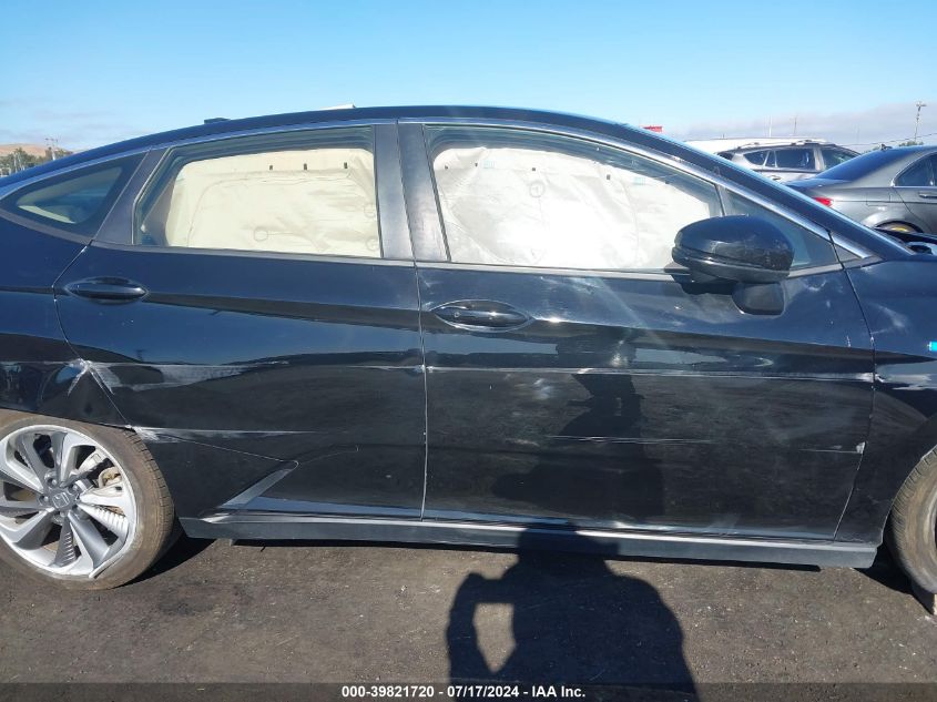 2018 Honda Clarity Touring VIN: JHMZC5F34JC012289 Lot: 39821720