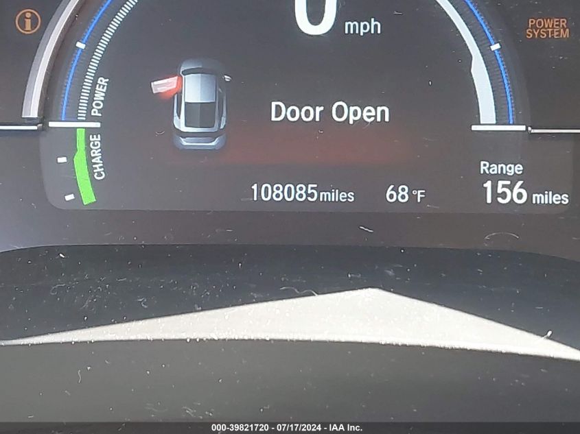 2018 Honda Clarity Touring VIN: JHMZC5F34JC012289 Lot: 39821720