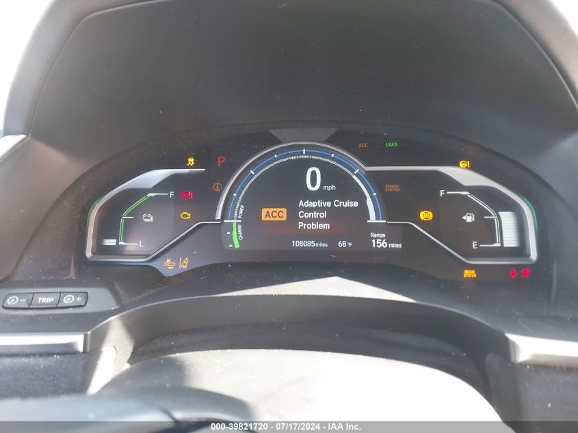 2018 Honda Clarity Touring VIN: JHMZC5F34JC012289 Lot: 39821720