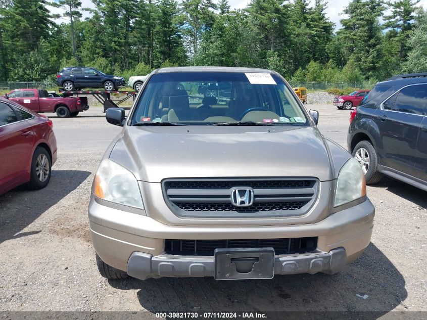 2005 Honda Pilot Lx VIN: 2HKYF18125H544398 Lot: 39821730