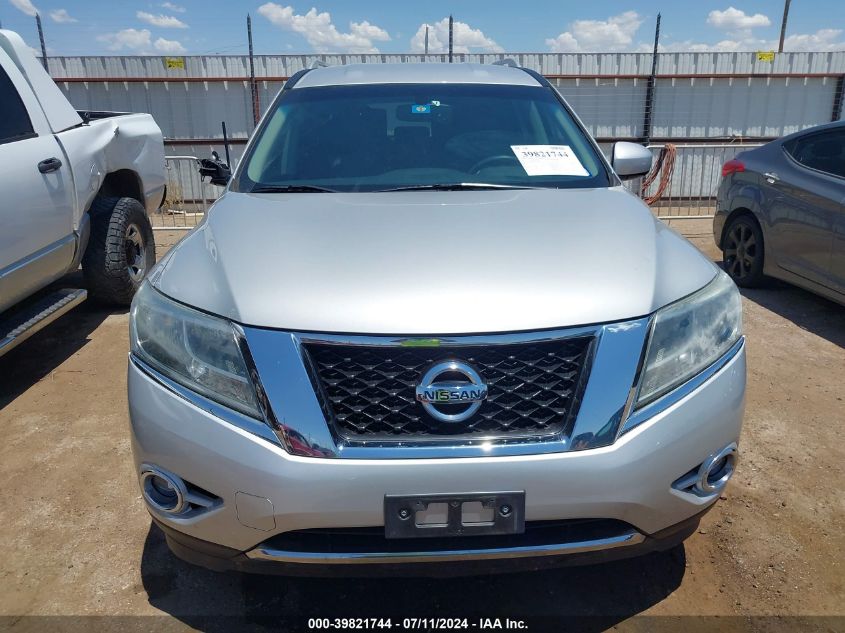 2015 Nissan Pathfinder Sl VIN: 5N1AR2MN6FC665306 Lot: 39821744