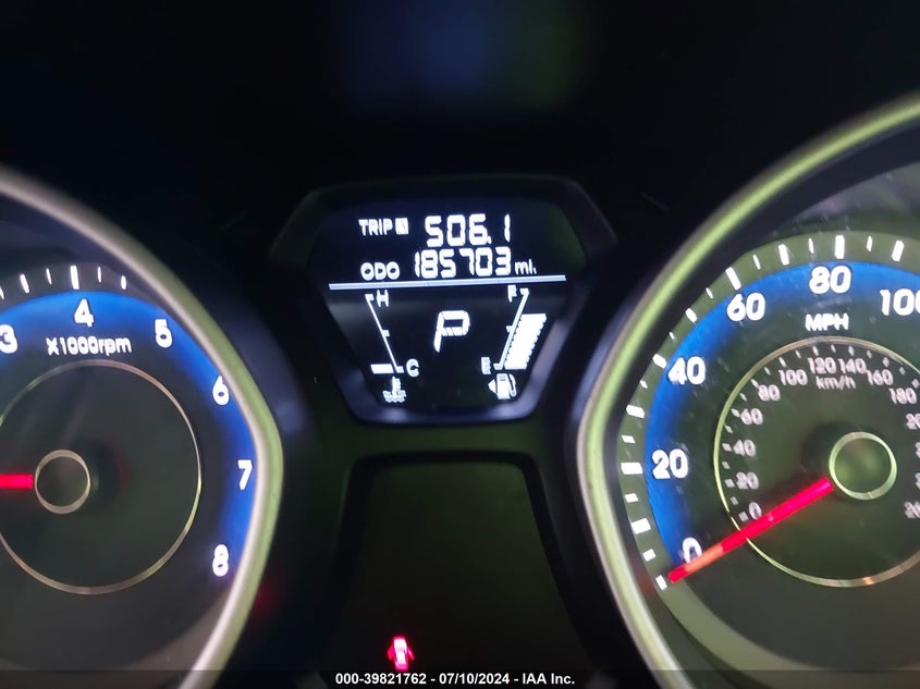 2012 Hyundai Elantra Limited (Ulsan Plant) VIN: KMHDH4AE7CU421394 Lot: 39821762