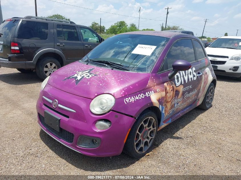 2013 Fiat 500 Sport VIN: 3C3CFFBR1DT615468 Lot: 39821771