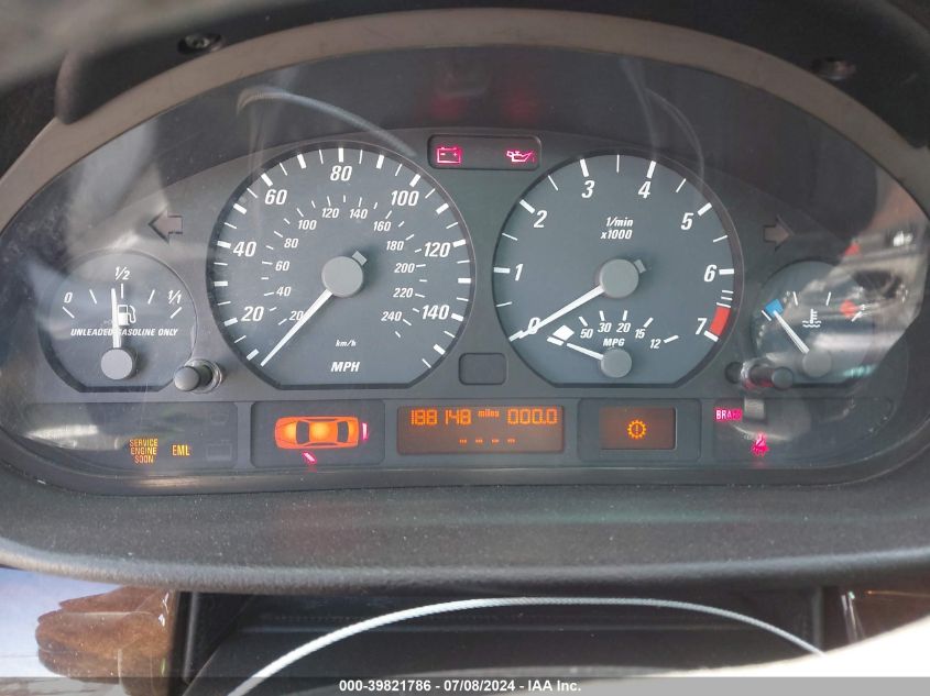 2004 BMW 325Ci VIN: WBABV13444JT22376 Lot: 39821786