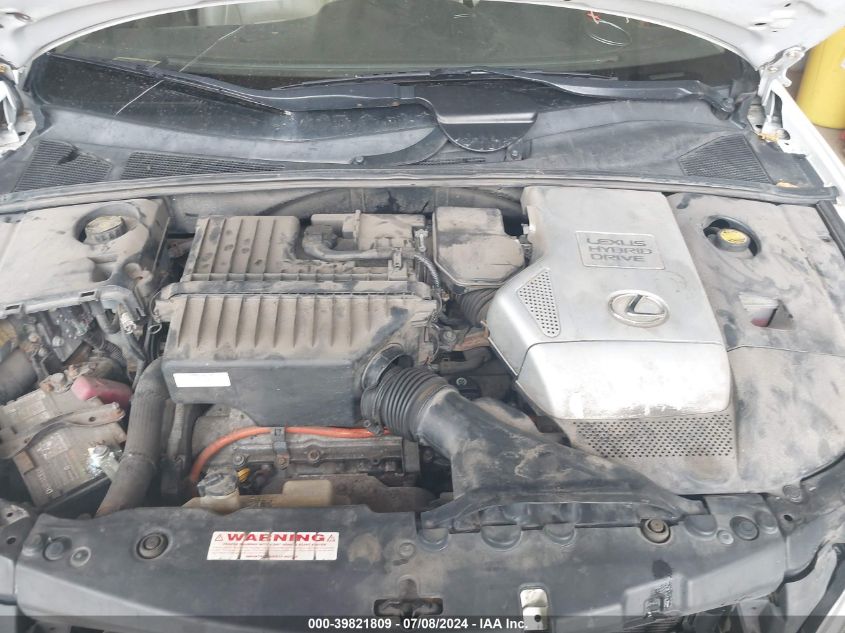 2007 Lexus Rx 400H VIN: JTJHW31U772007513 Lot: 39821809