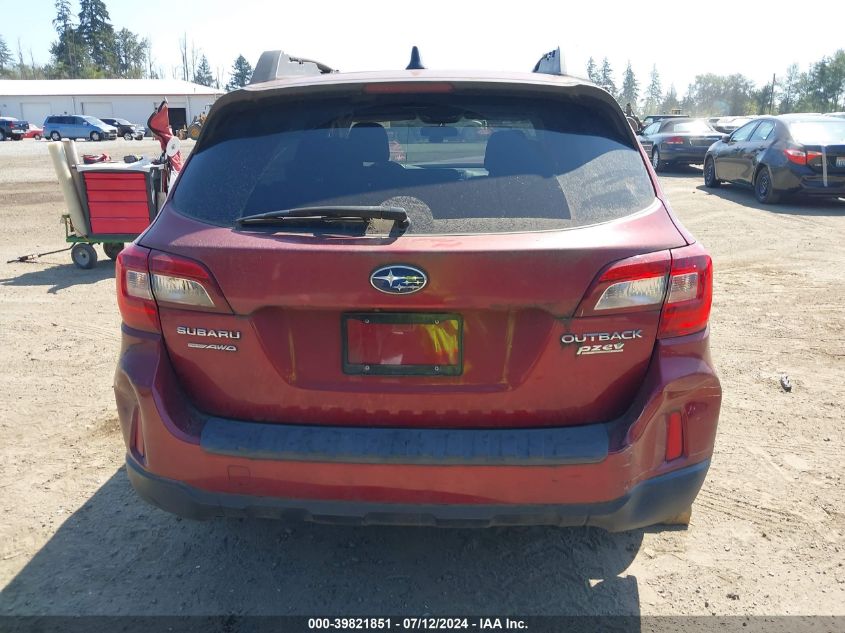 2016 Subaru Outback 2.5I Premium VIN: 4S4BSACC5G3273938 Lot: 39821851