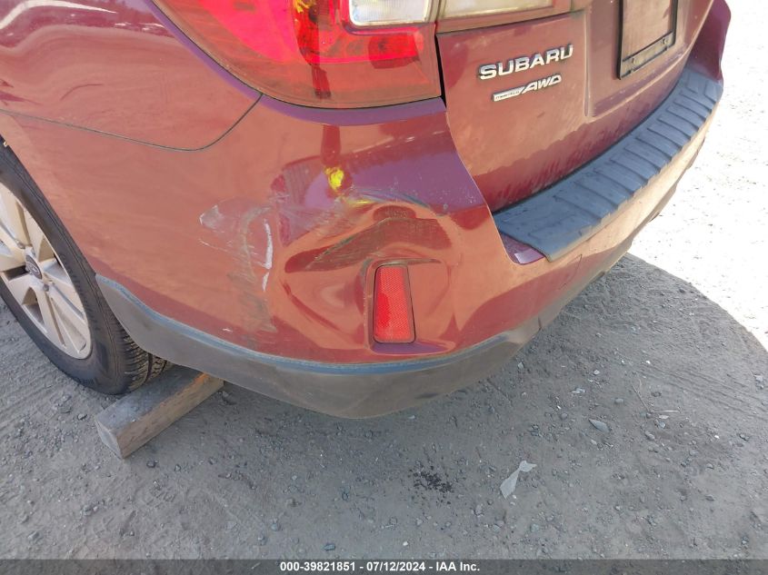 2016 Subaru Outback 2.5I Premium VIN: 4S4BSACC5G3273938 Lot: 39821851