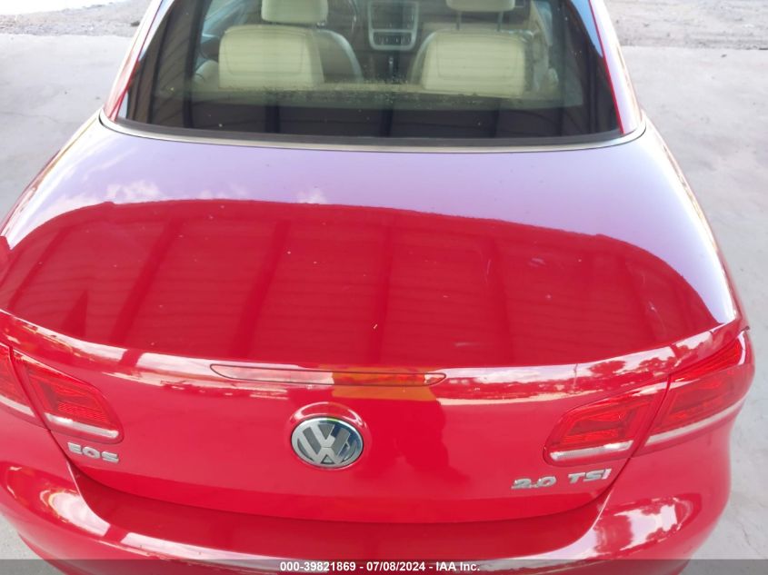 2012 Volkswagen Eos Lux VIN: WVWFW7AH3CV004217 Lot: 39821869