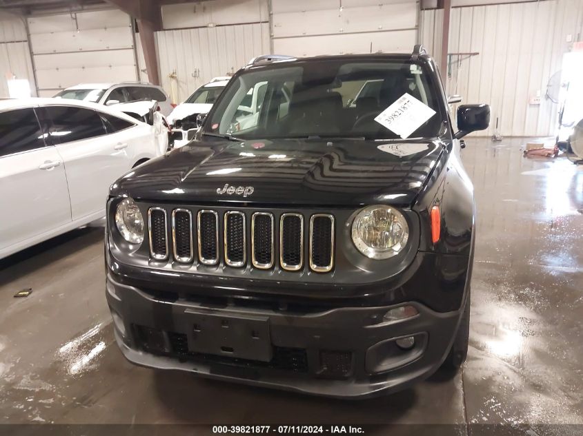 2018 Jeep Renegade Latitude Fwd VIN: ZACCJABB4JPJ07172 Lot: 39821877