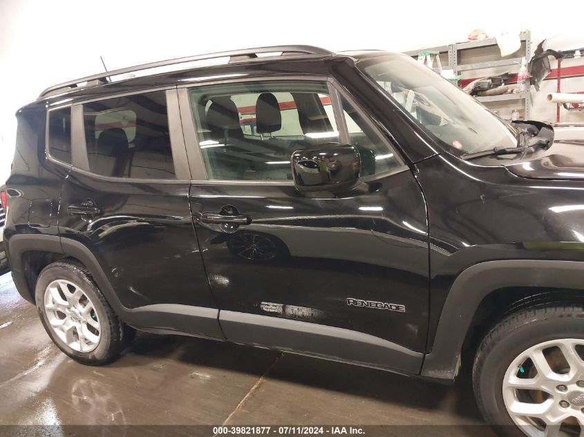 2018 Jeep Renegade Latitude Fwd VIN: ZACCJABB4JPJ07172 Lot: 39821877