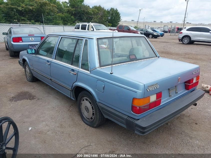 1988 Volvo 740 Gle VIN: YV1FX8848J1236199 Lot: 39821898