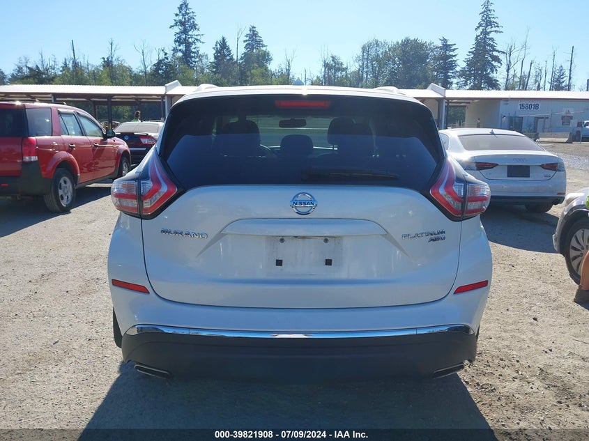 2015 Nissan Murano Platinum/S/Sl/Sv VIN: 5N1AZ2MH4FN259863 Lot: 39821908
